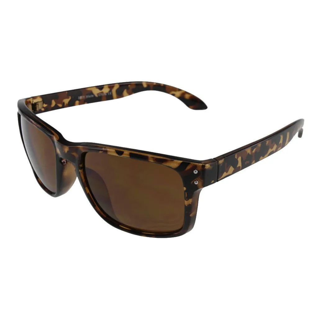 Sports Style Sunglasses with Keyhole Bridge