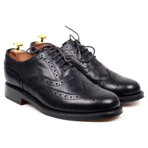 'Stanley' Navy Blue Leather Brogues UK 6.5 G