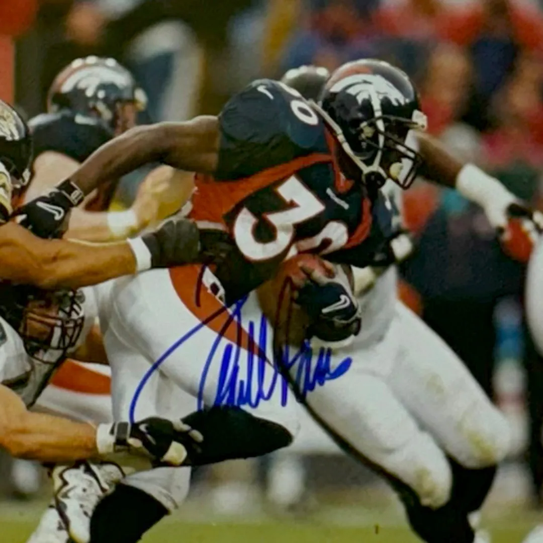 Terrell Davis Hand Signed & Framed Denver Broncos 8x10 Football Photo