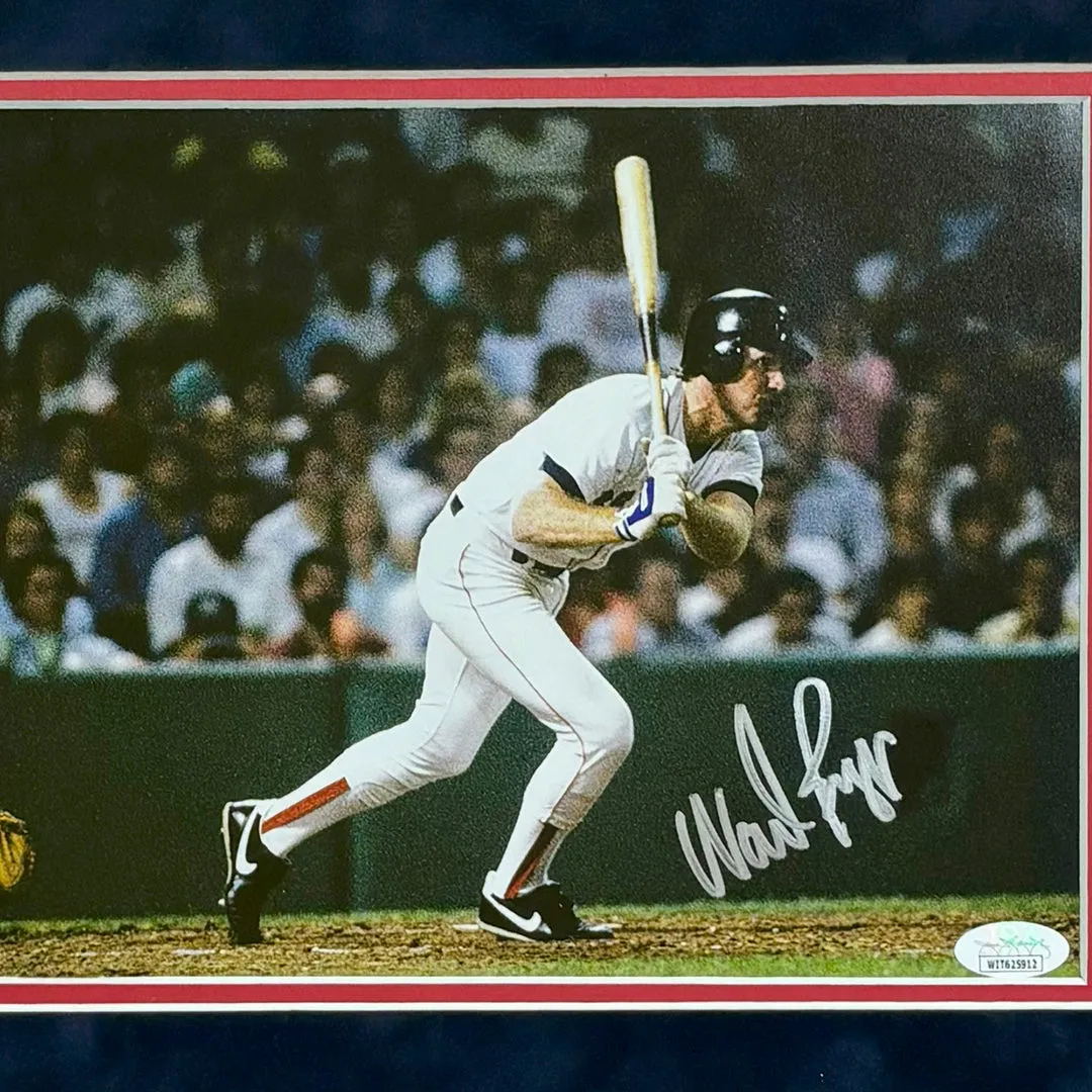 Wade Boggs Hand Signed & Framed Boston Red Sox 8x10 Photo (JSA)