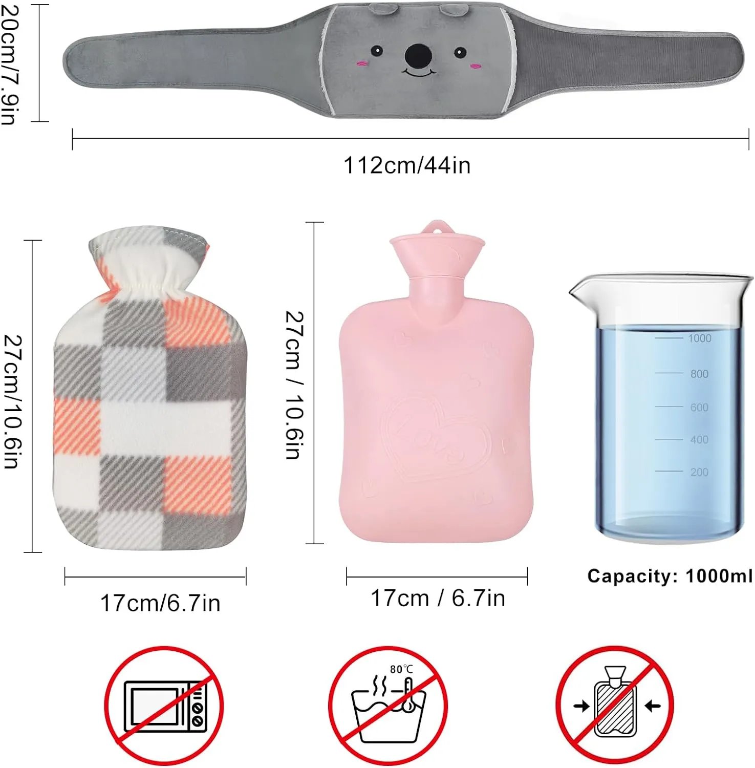 🔥Winter Hot sale 49% OFF🔥Plush Refillable Hot Water Bottle Belt