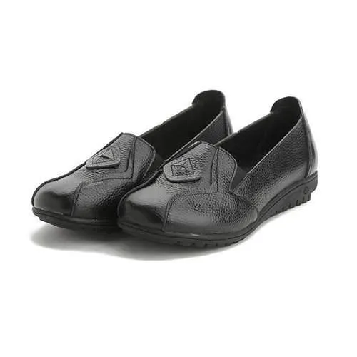 Women Shoes Slip On Leather Loafers