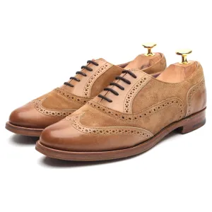 Women's 'Freya' Brown Suede Leather Brogues UK 4 D