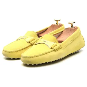 Women's Yellow Suede Driving Loafers UK 3 EU 36