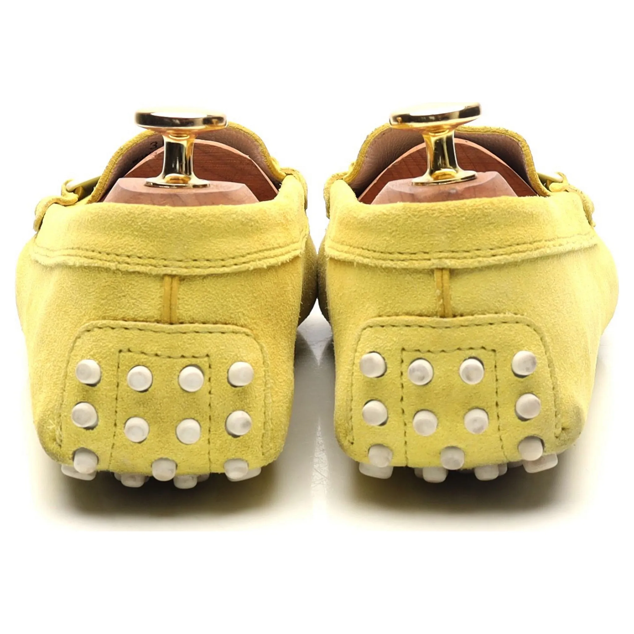 Women's Yellow Suede Driving Loafers UK 3 EU 36