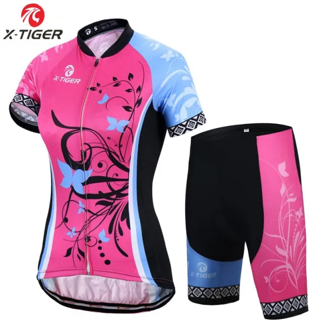 X-Tiger Women's Cycling Jersey Set