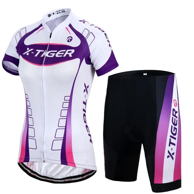 X-Tiger Women's Cycling Jersey Set